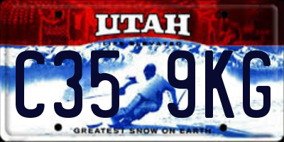 UT license plate C359KG