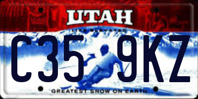 UT license plate C359KZ