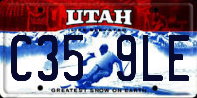 UT license plate C359LE