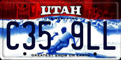 UT license plate C359LL