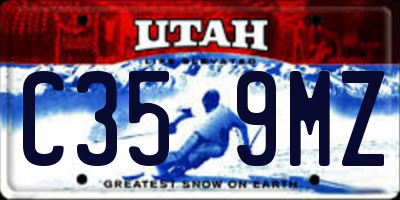 UT license plate C359MZ