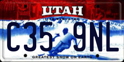 UT license plate C359NL