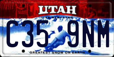 UT license plate C359NM