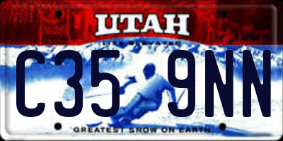 UT license plate C359NN