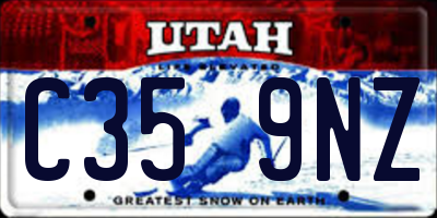 UT license plate C359NZ