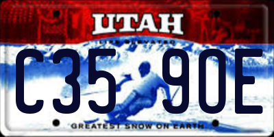 UT license plate C359OE