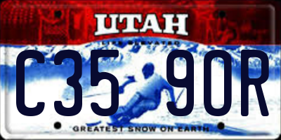 UT license plate C359OR