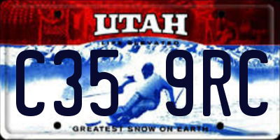 UT license plate C359RC