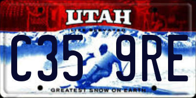 UT license plate C359RE