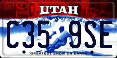 UT license plate C359SE