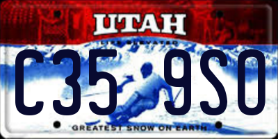 UT license plate C359SO