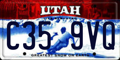 UT license plate C359VQ