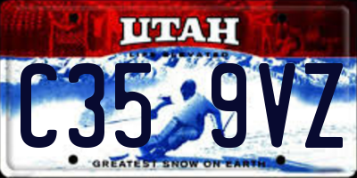 UT license plate C359VZ