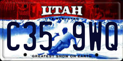 UT license plate C359WQ