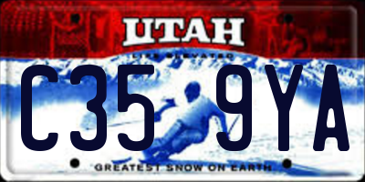 UT license plate C359YA