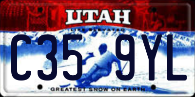 UT license plate C359YL