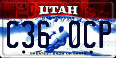UT license plate C360CP