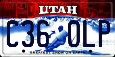 UT license plate C360LP