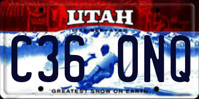 UT license plate C360NQ