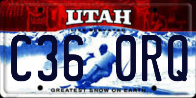 UT license plate C360RQ