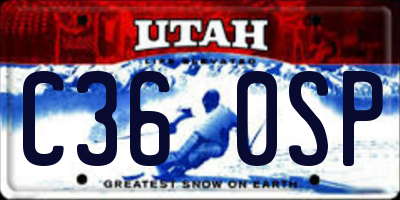 UT license plate C360SP