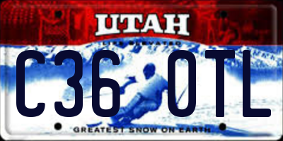 UT license plate C360TL