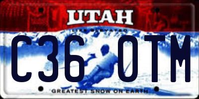 UT license plate C360TM