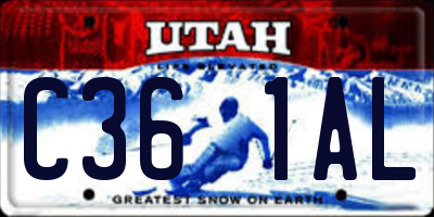 UT license plate C361AL