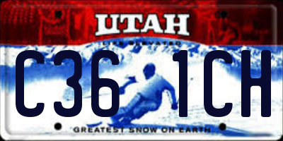 UT license plate C361CH