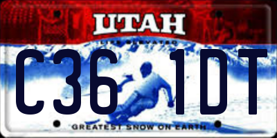 UT license plate C361DT