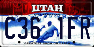 UT license plate C361FR