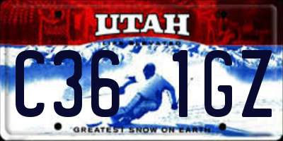 UT license plate C361GZ