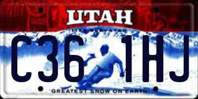 UT license plate C361HJ