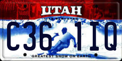 UT license plate C361IQ