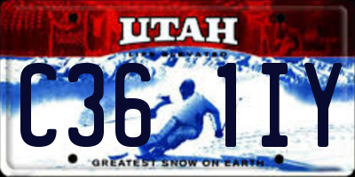 UT license plate C361IY