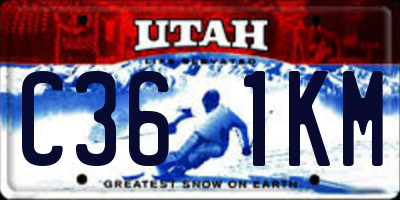 UT license plate C361KM
