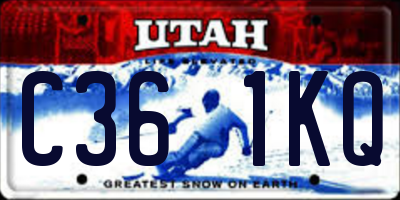 UT license plate C361KQ