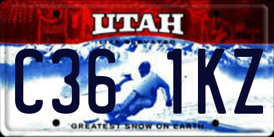 UT license plate C361KZ