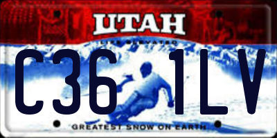 UT license plate C361LV