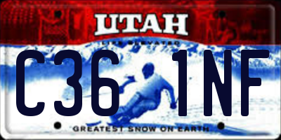 UT license plate C361NF