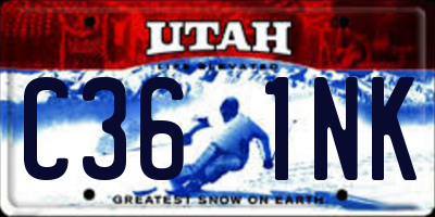 UT license plate C361NK