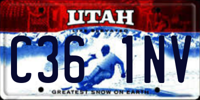 UT license plate C361NV