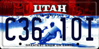 UT license plate C361OI