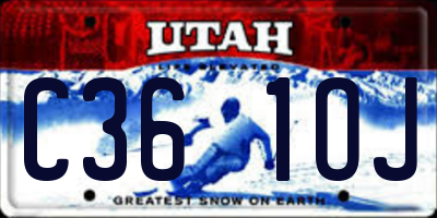 UT license plate C361OJ
