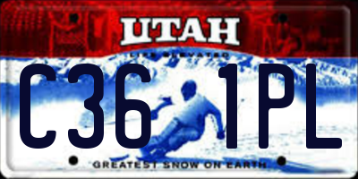 UT license plate C361PL