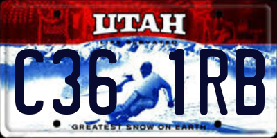 UT license plate C361RB
