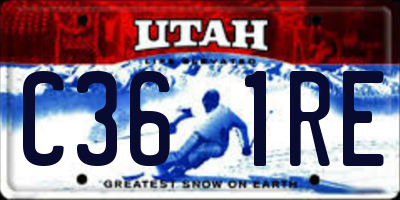 UT license plate C361RE