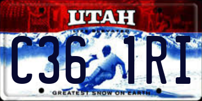 UT license plate C361RI