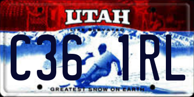 UT license plate C361RL