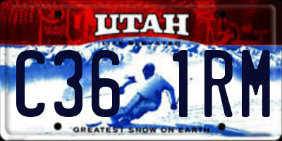 UT license plate C361RM